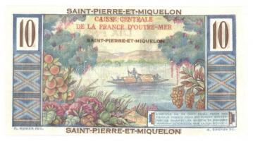 Saint-Pierre és Miquelon 1950-1960. 10Fr T:II viaszos papír
Saint Pierre and Miquelon 1950-1960. 10...