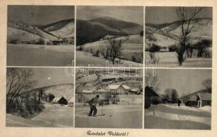 5 db RÉGI kárpátaljai városképes lap / 5 pre-1945 Carpathian Ukraine town-view postcards