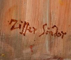 Ziffer jelzéssel: Női portré. Olaj, farost, 82×68 cm