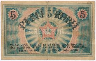 Lettország / Rigai Munkásszervezet 1919. 5R T:III-,IV vágás
Latvia / Riga's Workers Deputies&#...