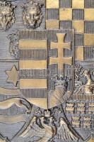 Magyar középcímer, fém, 29×23 cm