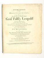 Öröm érzés mellyet, ő excellentziája, a nagy méltóságú Erdődi, és Vöröskői gróf Pálffy Leopold ... Pozsony, 1822. 6p.