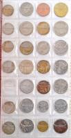 92db-os vegyes külföldi fémpénz tétel albumban, érdekesebb darabokkal, közte 2db ezüst T:vegyes
92p...