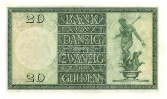 Danzig 1937. 20G T:I
Danzig 1937. 20 Gulden C:UNC
Krause 63
