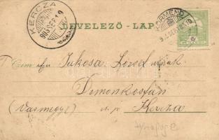 1905 Körmend, Új honvéd laktanya, Izraelita templom, zsinagóga, Vadászlak a várkertben, Kirnbauer gő...