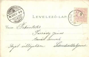 1898 (Vorläufer!) Körmend, Evangélikus templom, Korona szálloda, Batthyány tér és kastély, piac. Flo...