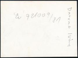 1972 Darvas Iván és Ruttkai Éva egy színpadi jelenetben, Keleti Éva fotója, 11,5×8,5 cm