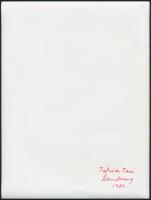 1982 Divatfotó, hátulján feliratozva, 24×18 cm