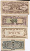 Fülöp-szigetek / Japán megszállás 1942. 10P + 1944. 100P + Malaya / Japán megszállás 1942. 1$ + 1944...