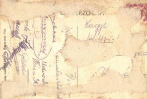 1907 Bánhida (Tatabánya), feldíszített Turul szobor, Európa legnagyobb méretű emlékműve. Felvétetett...