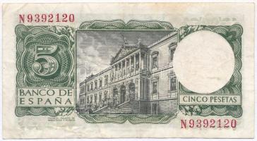 Spanyolország 1954. 5P  T:III
Spain 1954. 5 Pesetas C:F
Krause 146
