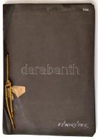 1948 A Budapesti I. ker. Szentháromság tér, a volt pénzügyminisztérium fotói, 9 db, albumba ragasztv...