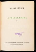 Magyar Regények sorozat 9 kötet: 
Márai Sándor: Féltékenyek I-II. kötet., Szegények iskolája, Napny...