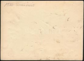 cca 1970 Tiszai árvíz, fotó, hátulján feliratozva, 13×18 cm