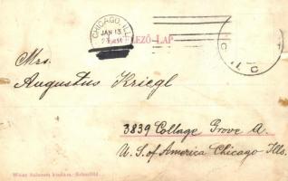 1905 Budapest XI. Kelenföldi pályaudvar, vasútállomás tehervonattal. Weisz Salamon kiadása (EK)