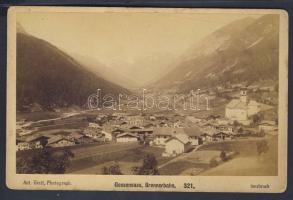 1893 Gossensas keményhátú fotó / photo 17x10 cm