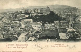 1898 Budapest I. Tabán, vár, Lustig üzlete (r)