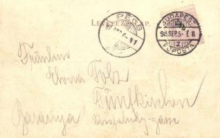 1898 Budapest I. Tabán, vár, Lustig üzlete (r)