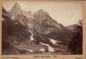 cca 1890 Gschnitz keményhátú fotó / photo 17x10 cm