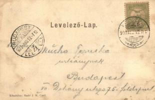 1903 Kiscell, Celldömölk; Kossuth Lajos utca, Szabó József szállodája, Szabó Lajos vendéglője (EK)