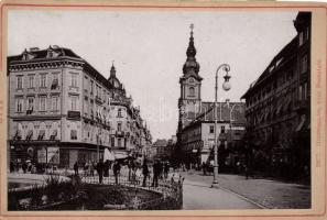 cca 1890 Graz keményhátú fotó / photo 17x10 cm