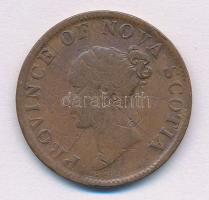 Kanada / Új-Skócia 1840. 1/2p Cu Viktória T:3 k. Canada / Nova Scotia 1840. 1/2 Penny token Cu Victoria C:F scratched Krause KM#3