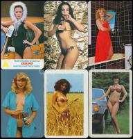 1981 16 db hölgyeket ábrázoló kártyanaptár