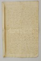 1782 Kékesdi birtokos folyamodványa baranya vármegyei rendekhez. 4 beírt oldal