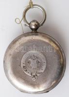 Kulcsos ezüst zsebóra, hibátlan számlappal, kulccsal, működő, szép állapotban / Silver pocket watch ...