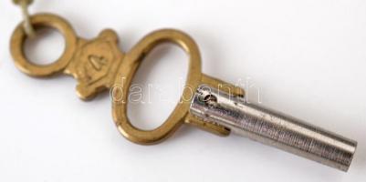 Kulcsos ezüst zsebóra, hibátlan számlappal, kulccsal, működő, szép állapotban / Silver pocket watch ...