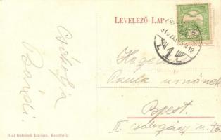 1910 Keszthely, fürdőzők a Balatonban. Gál testvérek kiadása  (EK)