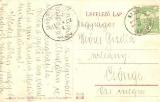 1911 Keszthely, Vasúti szálloda. Hegyi Dezső  vasúti bazár és tőzsde kiadása (EK)