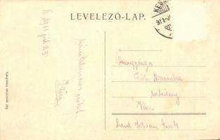 1911 Keszthely, Balaton-fürdő. Montázslap fürdőzőkkel. Gál testvérek kiadása  (Rb)