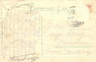 1918 Keszthely, Fő utca, templom. Gál testvérek kiadása (EK)