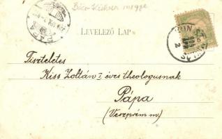 1904 Kunszentmiklós, Piac tér, Városháza, takarékpénztár. Tolnai Antal kiadása  (EK)
