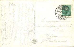 1937 Magyaróvár, Mosonmagyaróvár; Gróf Széchenyi utca, autóbusz buszvezetővel és jegykezelővel. Ács ...