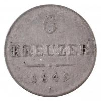 Ausztria 1849A 6kr Ag T:2-,3 
Austria 1849A 6 Kreuzer Ag C:VF,F 
Krause KM#2200