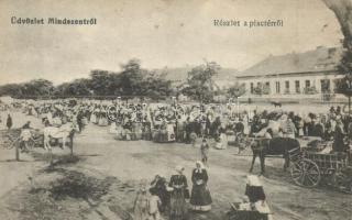 Mindszent, Piac tér. Horváth Antal kiadása (Rb)