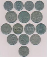 Lengyelország 1959-1987. 10Zl (15xklf) forgalmi emlékkiadások T:2 Poland 1959-1987. 10 Zlotych (15xdiff) commemorative coins C:XF