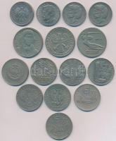 Lengyelország 1959-1987. 10Zl (15xklf) forgalmi emlékkiadások T:2
Poland 1959-1987. 10 Zlotych (15x...