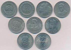 Lengyelország 1973-1979. 20Zl (9xklf) forgalmi emlékkiadások T:1-,2
Poland 1973-1979. 20 Zlotych (9...