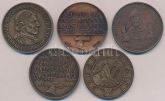 Vegyes: 5xklf Br emlékérem tétel, közte 1987. "150 éves az Egri Főszékesegyház - MÉE", 199...