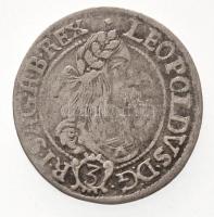 1665K-B 3kr Ag "I. Lipót" Körmöcbánya (1,35g) T:2,2-
/ Hungary 1665K-B 3 Kreuzer Ag "...