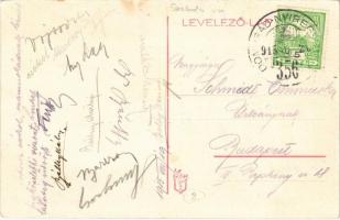 Buj, Református lelkészlak és iskolák + "1915 Dombrád-Nyíregyháza 356." mozgóposta (EK)