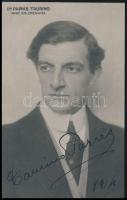 Parvis Taurino (1879-1957) operaénekes aláírt fotója / Autograph signed photo postcard of Itaian singer