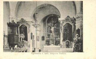 Egerszalók, Római katolikus templom főoltára, belső