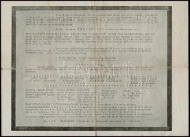 1944 Antiszemita politikai propaganda nyomtatvány. Imrédy Béla miniszerelnök zsidó származására kihe...