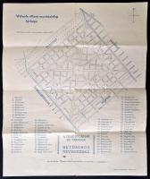 cca 1910 Wekerle telep térképe. 34x40 cm