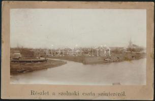 cca 1890 Szolnok, az 1848-49-es szolnoki csata színhelye. Fotó mérete 22x13 cm