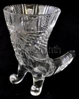 Nagy üveg tétel, csiszolt ólomkristályokkal, hibátlanok, összesen: 10 db